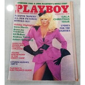 Vtg Playboy December 1984 Suzanne Somers Gala Christmas Issue